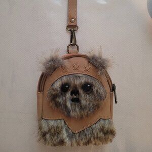 Ewok Loungefly Star Wars Mini Faux Suede Backpack